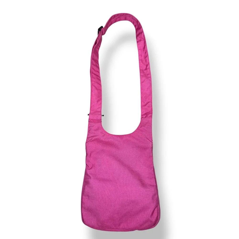 Vintage JanSport Canvas Crossbody Sling Bag Fuchsia Pink Travel School